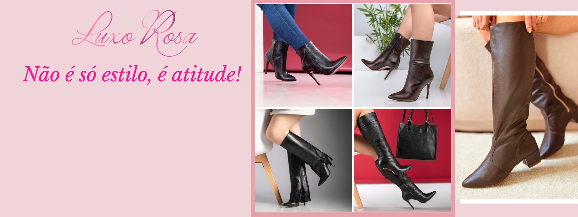 Bota feminina  tendência 2026 -  acabamento impecável.
