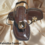 Rasteira Feminina Chique e Elegante com Detalhe Orgânico | Luxo Rosa Verão 2026